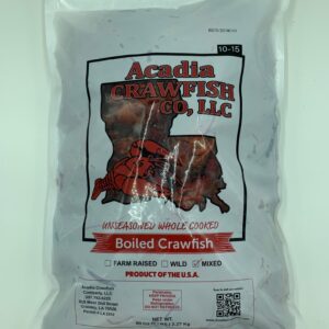 select whole cooked crawfish