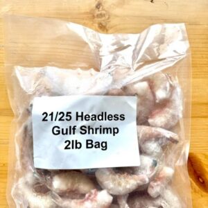 Gulf Shrimp 21/25 Headless 2lb bag
