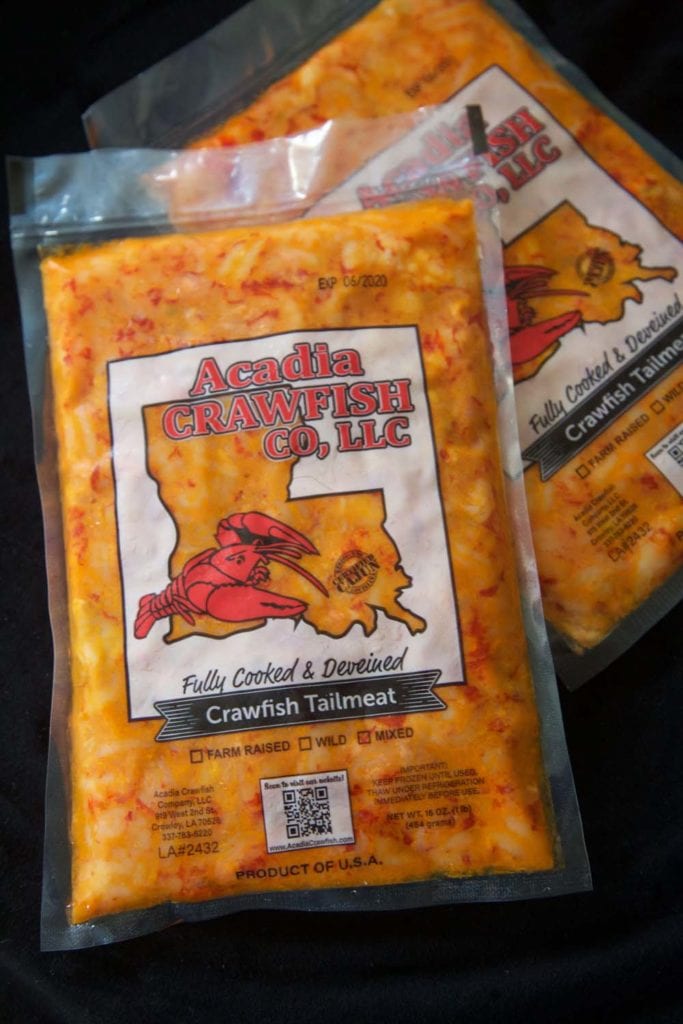 16 Ounce Package Louisiana Crawfish Tails Peeled Acadia Crawfish
